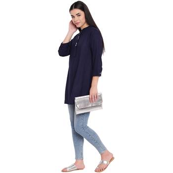 blue plain Rayon tunics 2