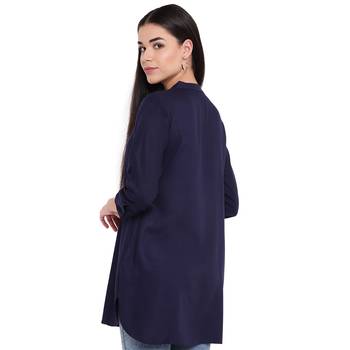 blue plain Rayon tunics 5