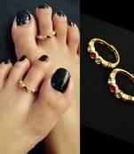 High Quality Multistone Handpaint Toe-rings