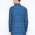 Blue Printed Cotton Men Kurta 
