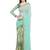 multicolor printed georgette saree with blouse