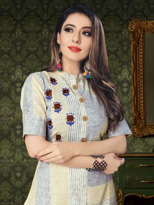 Chiku embroidered cotton long-kurtis 5