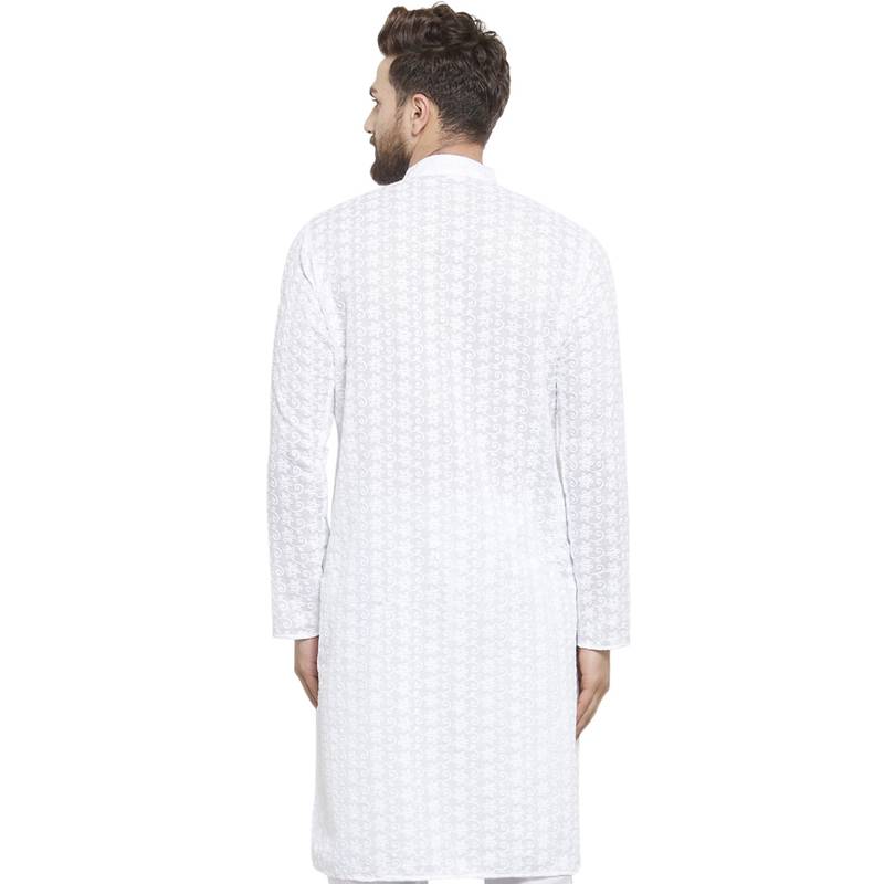 White Plain Linen Men Kurtas
