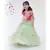 Green Net Saree with Pink Top