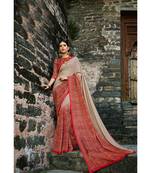 multicolor printed cotton_silk saree with blouse