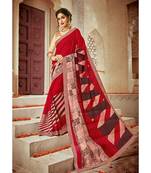multicolor embroidered cotton_silk saree with blouse