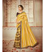 multicolor embroidered cotton_silk saree with blouse