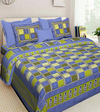 Indian Handmade Cotton Bedding Bedsheet With 2 Pillow Cover Queen Size 90 X 108 inches Bedspread Bedcover 1