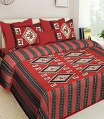 Cotton Bedding Bedsheet With 2 Pillow Cover Queen Size Bedspread 90X108 inches Bedcover