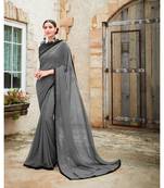 multicolor printed georgette saree with blouse