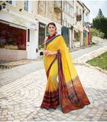 multicolor printed georgette saree with blouse