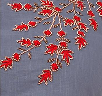 Grey beads cotton salwar 3