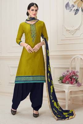 Mehendi embroidered cotton salwar 1
