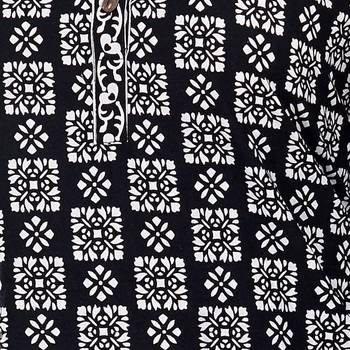Black printed cotton ethnic-kurtis 4