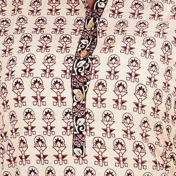 Cream printed cotton ethnic-kurtis 4