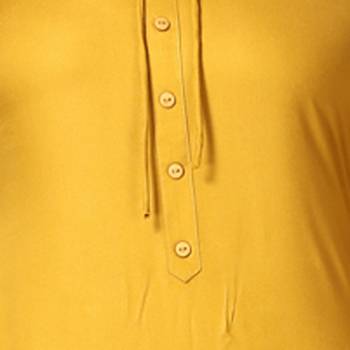 Mustard plain rayon ethnic-kurtis 5