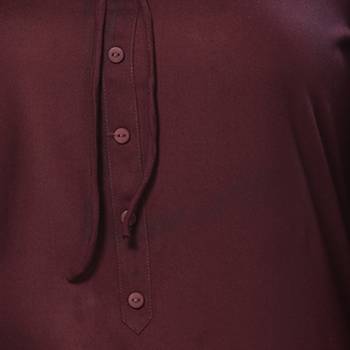 Brown plain rayon ethnic-kurtis 5