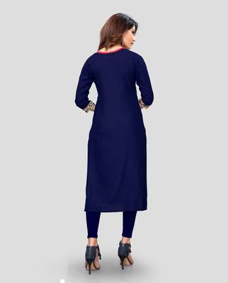 Multicolor plain cotton cotton-kurtis 2