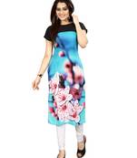Multicolor printed crepe kurtis