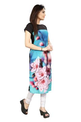 Multicolor printed crepe kurtis 2