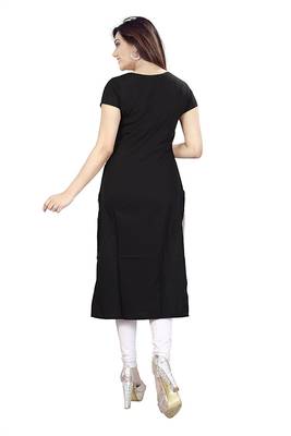 Multicolor printed crepe kurtis 3