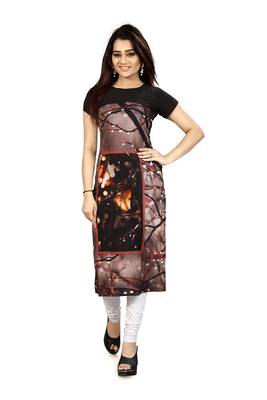 Multicolor printed crepe kurtis 1
