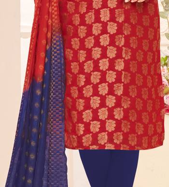 Maroon embroidered banarasi cotton salwar 3