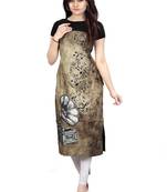 Multicolor printed crepe kurtis