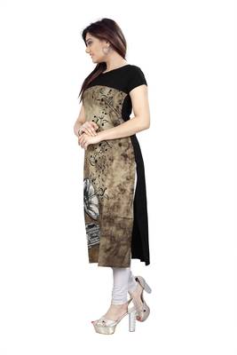 Multicolor printed crepe kurtis 2