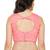 Women's Light Pink Cotton Silk Readymade Saree Blouse