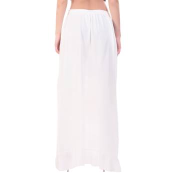 White Color Plain Ruffle Palazzo 5