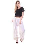 Off White Color Gold Print Palazzo