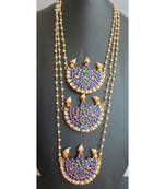 Beautiful Blue Green Moon Pearl Designer Short Haar