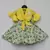 Yellow Knotted Top With Printed Lehenga