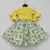 Yellow Knotted Top With Printed Lehenga