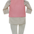 Pink Embroidery Nehru Jacket With Kurta And Churidar
