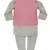 Pink Embroidery Nehru Jacket With Kurta And Churidar