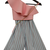Pink Top And Striped Pant Set