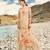 Cream Embroidered Faux Georgette Salwar