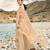 Cream Embroidered Faux Georgette Salwar