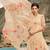 Cream Embroidered Faux Georgette Salwar