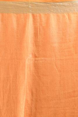Tangerine Orange Printed Cotton Blended Linen 3