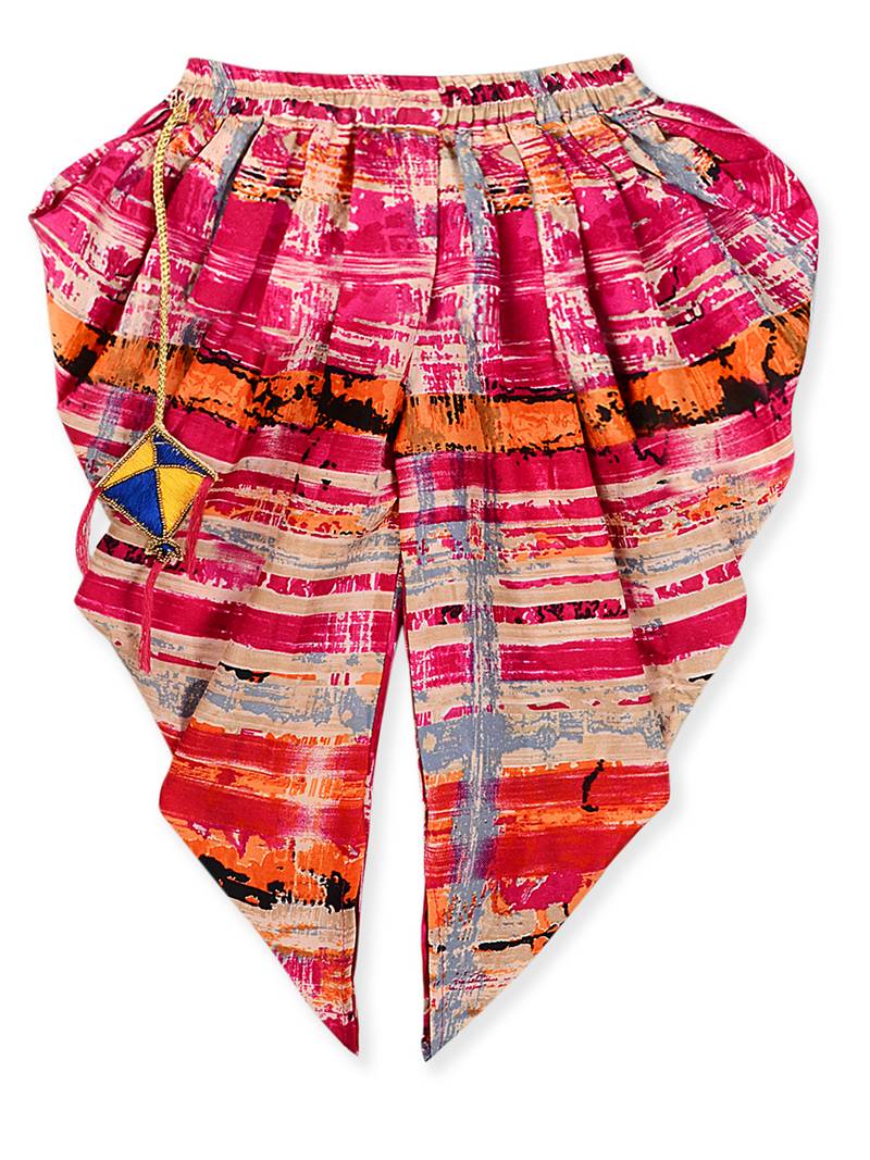 Kite Short Cross Top With Dhoti Set For Girls