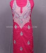 Pink Aari Cotton Salwar