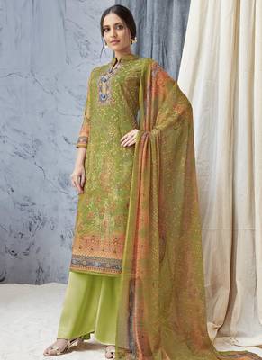 Green Digital Print Cambric Salwar 1