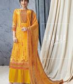 Yellow Digital Print Cambric Salwar