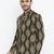 Black Printed Single Breasted Casual Men Blazer