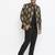 Black Printed Single Breasted Casual Men Blazer