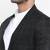 Black Printed Single Breasted Casual Men Blazer