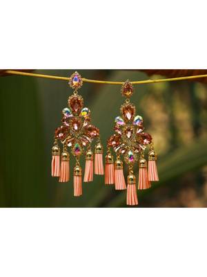 Orange earrings 1